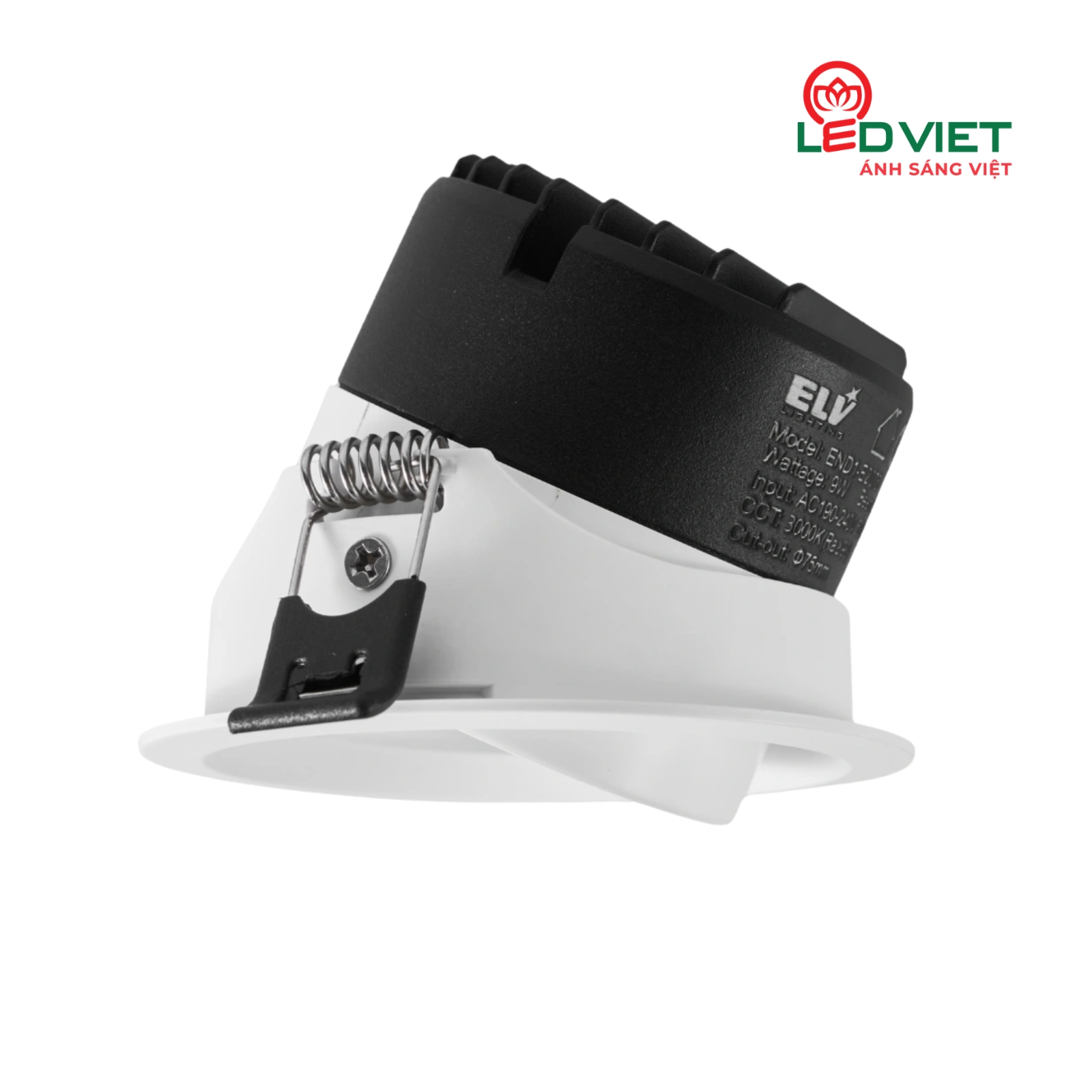 den-led-am-tran-elv-end1-e2075-9w Đèn Led âm trần ELV chống lóa END1-E2075 9W