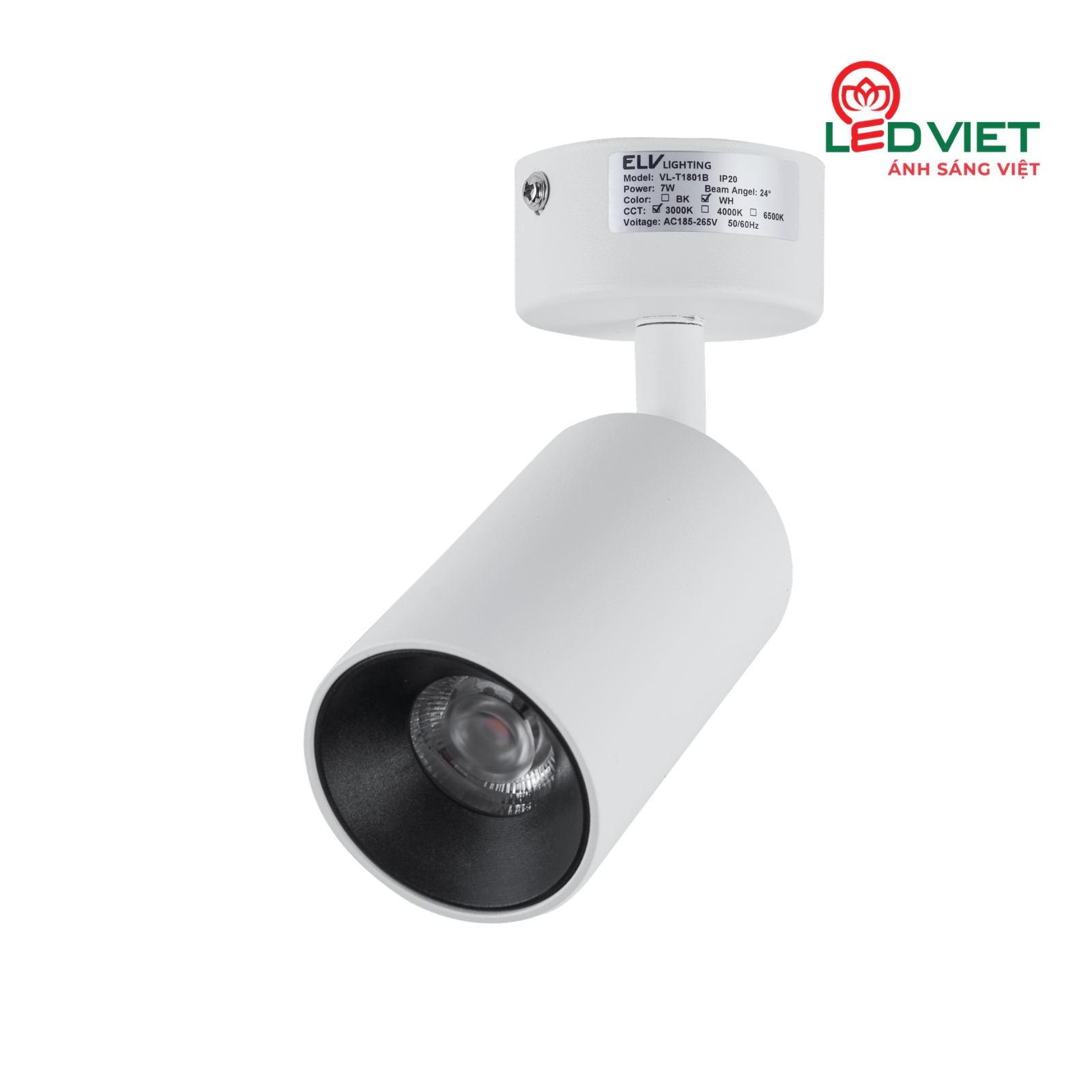 Đèn Led rọi ray ELV đế ngồi VL-T1801B 7W