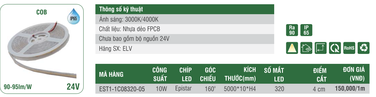 Đèn LED dây ELV EST1-1C08320-05