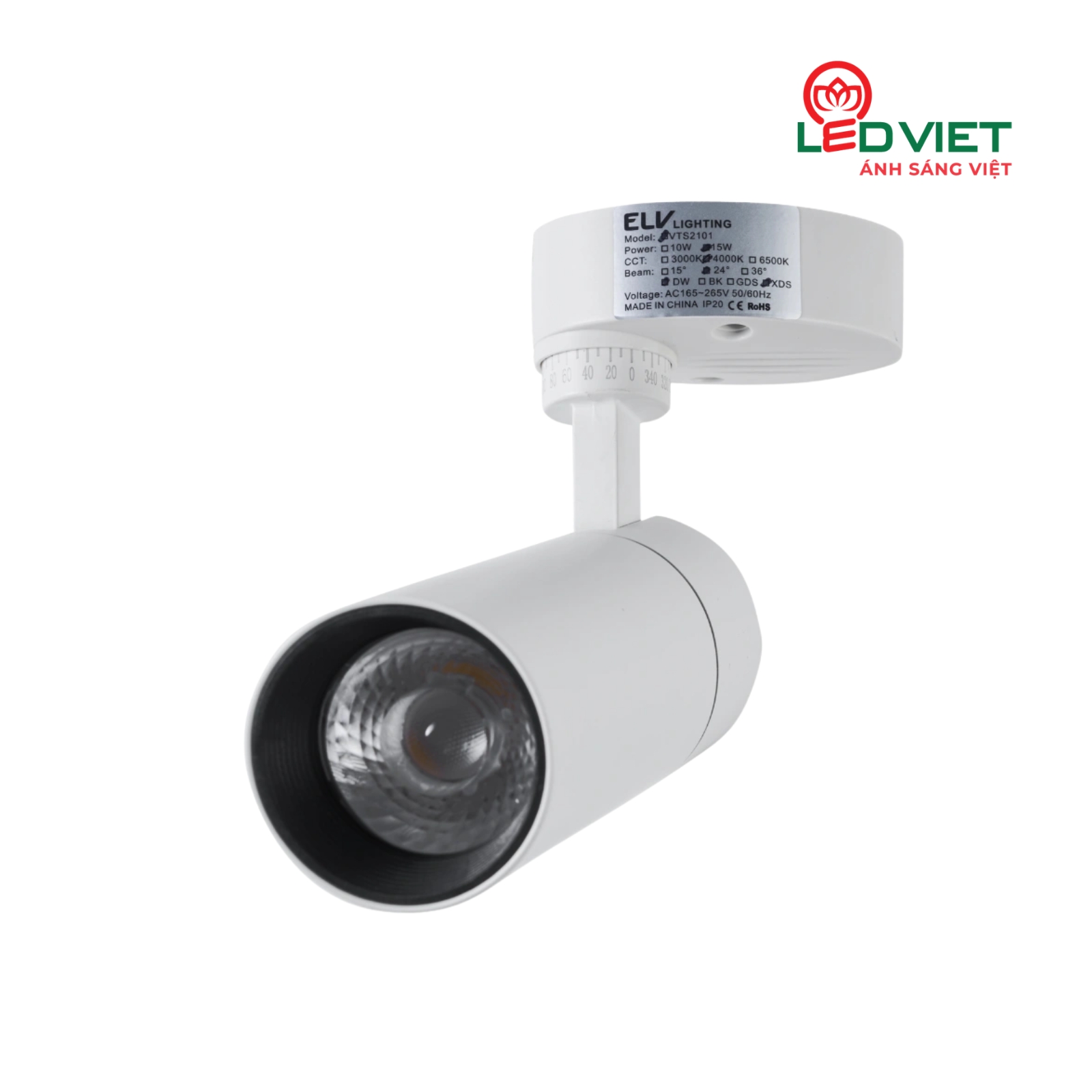 Đèn rọi ray ELV đế ngồi VTS2101 30W